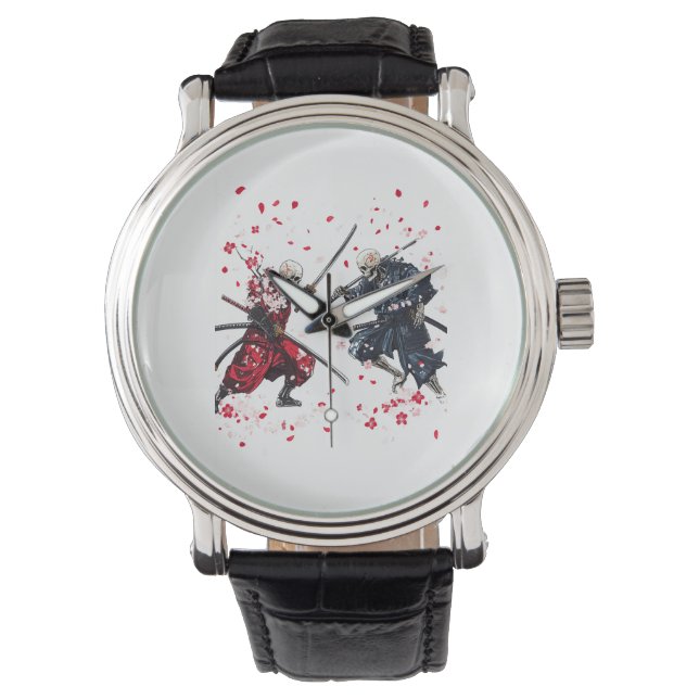 Schedel Samoerai Duël Horloge (Voorkant)