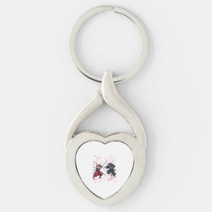 Schedel Samoerai Duël Sleutelhanger