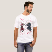 Schedel Samoerai Duël T-shirt (Voorkant volledig)