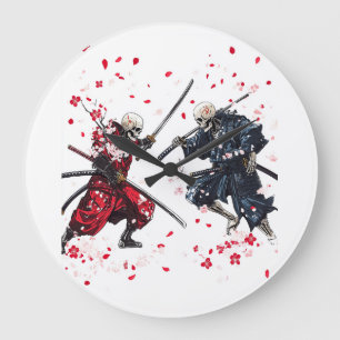 Schedel Samurai Duël Grote Klok