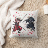 Schedel Samurai Duël Kussen (Deken)