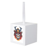 Schedel Samurai Masker Decoratie (Achter hoekig)