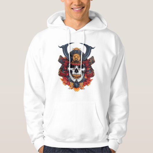 Schedel Samurai Masker Hoodie (Voorkant)