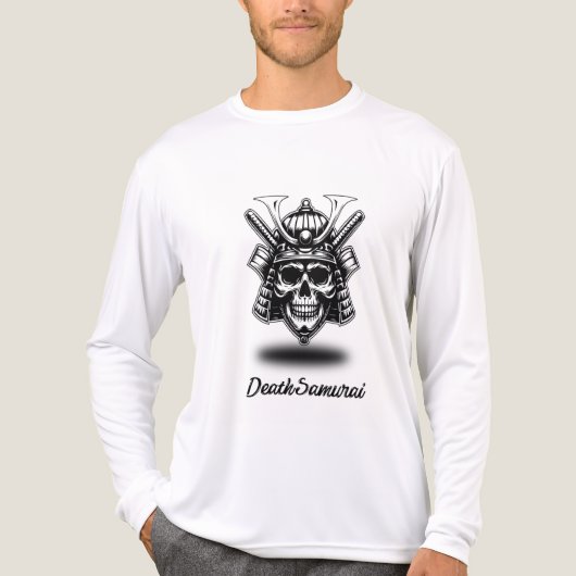 Schedel -Samurai T-shirt (Voorkant volledig)