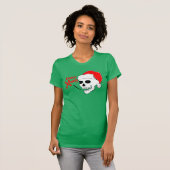 Schedel Santa Merry Xmas T-shirt (Voorkant volledig)