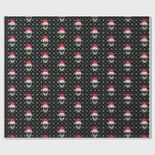 Schedel Santa Wrapping Papier (Vlak)