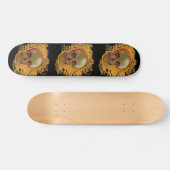schedel schilderen door Van Gogh Persoonlijk Skateboard (Horizontaal)