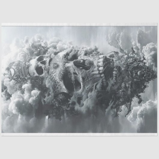 Schedel schip Pirate World Decoupage Tissuepapier (Voorkant)