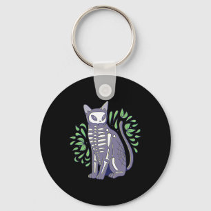 Schedel Shirt - Kat Skeleton Halloween Kostuum Sku Sleutelhanger