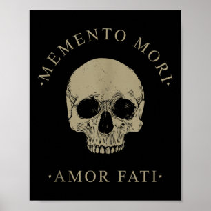 Schedel Shirt voor mannen en vrouwen, Memento Mori Poster