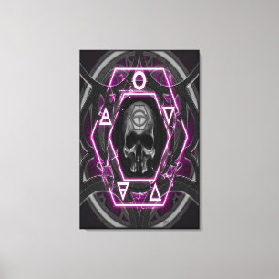 schedel Sigils en zegels Canvas Afdruk