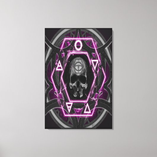 schedel Sigils en zegels Canvas Afdruk (Voorkant)