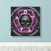 schedel Sigils en zegels Canvas Afdruk (Insitu (Houten vloer))