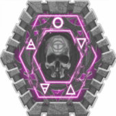 schedel Sigils en zegels Sticker (Voorkant)