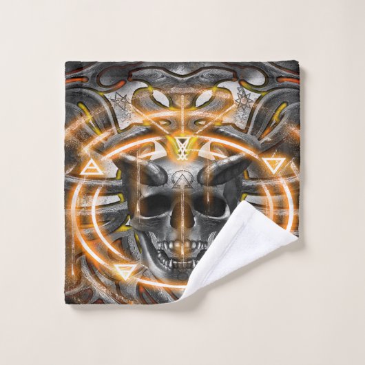 schedel Sigils en zegels VOL.2 Bad Handdoek (Wasdoekje)