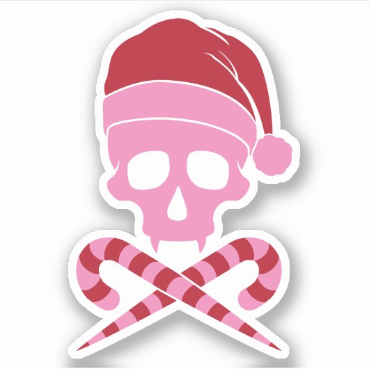 schedel Sinterklaas Sticker (Voorkant)