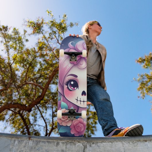 Schedel skateboard met een grappig ontwerp (Buiten 1)