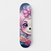 Schedel skateboard met een grappig ontwerp (Voorkant)