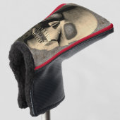 Schedel Skelet Golf Head Putter Hoes Golfheadcover (3/4 voorkant)