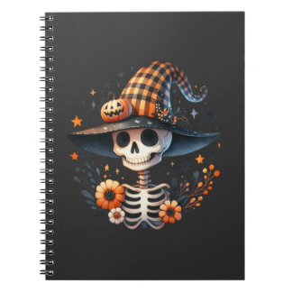 schedel skelet halloween dag notitieboek
