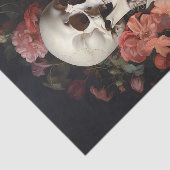 Schedel Skelet met Rozen Tissuepapier (Detail)