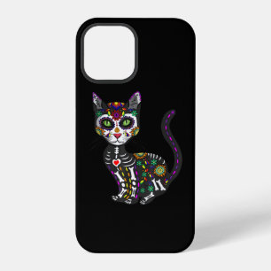 Schedel Skull Mexicaanse Kat Halloween Dag Van De iPhone 12 Pro Hoesje