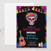 Schedel Skull Verjaardagsfeest Uitnodiging (Voorkant / Achterkant)