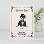 Schedel smoking kaart (Staand voorkant)