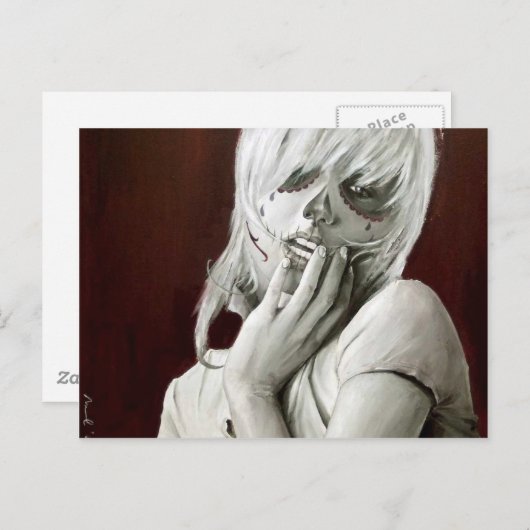 schedel snoep briefkaart (Voorkant / Achterkant)