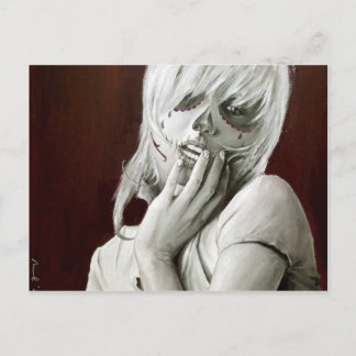 schedel snoep briefkaart