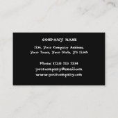 Schedel Specters Rode streep horizontale zwarte ru Visitekaartje (Achterkant)