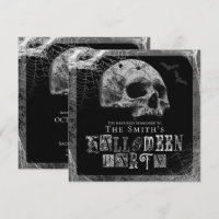 Schedel & Spinnenwebben Zwarte Weduwe Halloween Fe