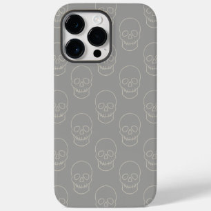 Schedel - Spookgrijs en botwit Case-Mate iPhone 14 Pro Max Hoesje