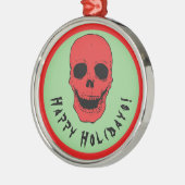 Schedel Spooky Horror metal ornament (Links)