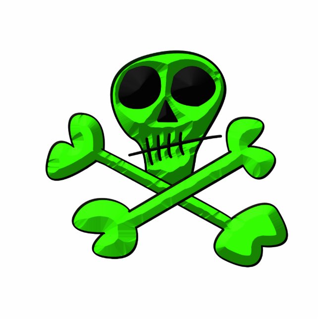 schedel staand fotobeeldje  (Voorkant)