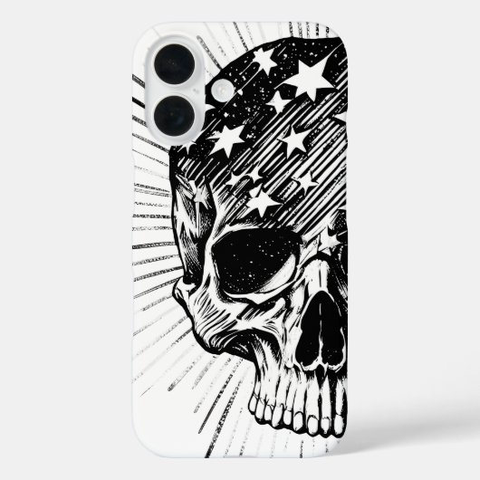 Schedel & Stars II Case-Mate iPhone Case (Achterkant)
