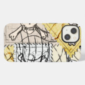 Schedel Stempel iPhone Hoesje (Achterkant horizontaal)