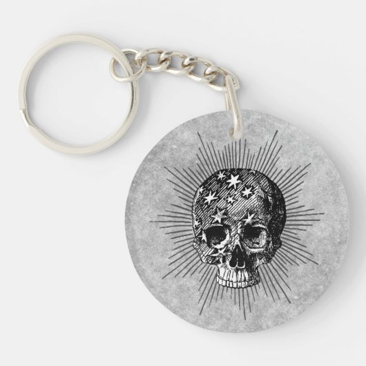 Schedel & Sterren I Sleutelhanger (Voorkant)
