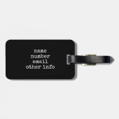 Schedel & Sterren III Bagagelabel (Achterkant horizontaal)