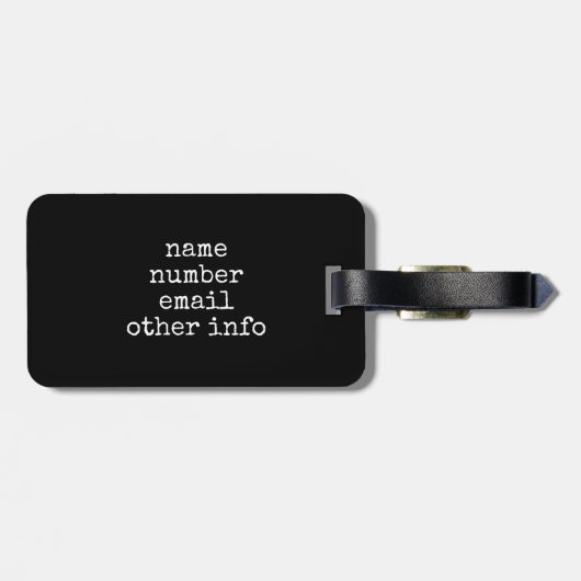 Schedel & Sterren III Bagagelabel (Achterkant horizontaal)