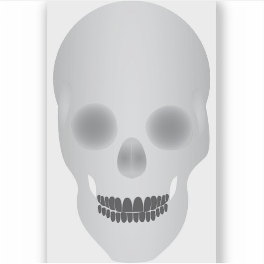 Schedel Sticker (Voorkant)