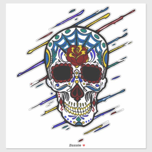 schedel sticker (Vel)