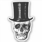 schedel Stickers, schedel laptop Sticker, Sticker (Voorkant)