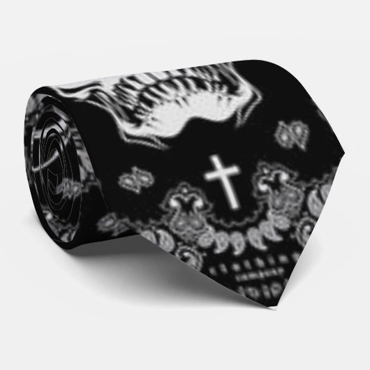 Schedel stropdassen (Opgerold)