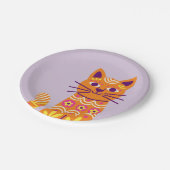 Schedel Suiker Kat Dag van de Doden Papieren Borde Bordje (Gekanteld)