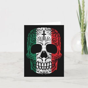 Schedel suiker Mexicaanse vlag Cinco De Mayo Dia D Kaart