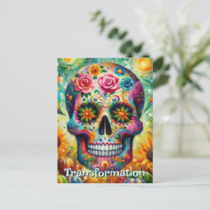 Schedel Suikerfeest Dag van de Doden Bloemstuk Per Briefkaart