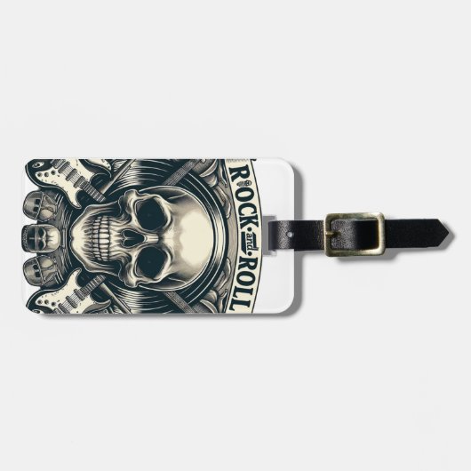 Schedel & Symbolen Bagagelabel (Voorkant horizontaal)