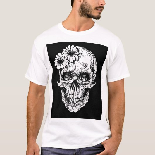 schedel t-shirt (Voorkant)