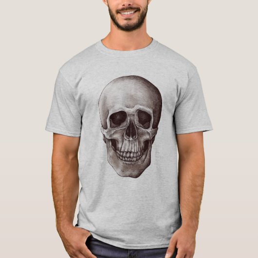  schedel t-shirt (Voorkant)